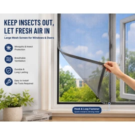 White Nylon Mesh Screen for Mosquito and Insect Protection - Multiple Sizes
