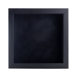 20x20 Shadow Box Frame Black Wood | with a 3/4" Usable Display Depth | Includes a Black Real Suede Texture Acid-Free Backing Board, UV Resistant Acrylic, and Hanging Hardware