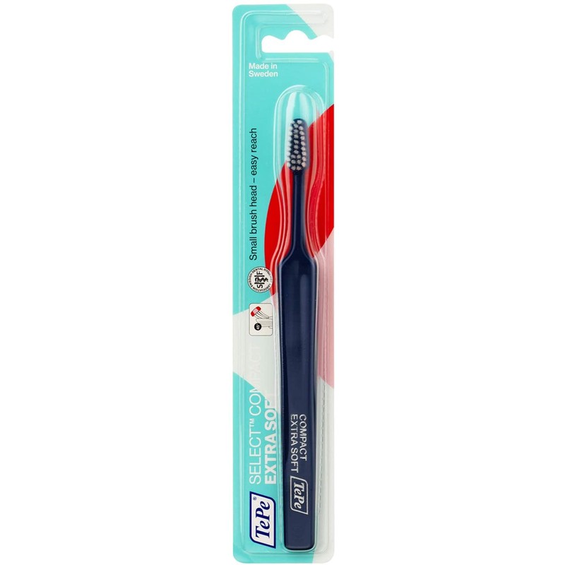 TEPE Select X-Soft Compact Toothbrushes – Extra Soft Bristle Toothbrush