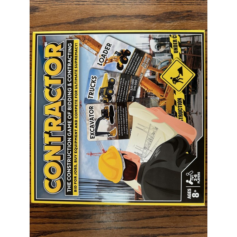 Contractor Board Game, Construction Theme