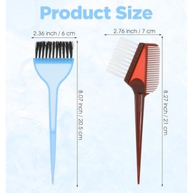 4 Pack Hair Dye Brush, Hair Dye Color Application Brush for Hairs Stylist Women, Tint, Salon Home DIY Use (Multicolor)