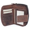 Natural Brown Bifold Designed Genuine Leather Wallet Green Valley
