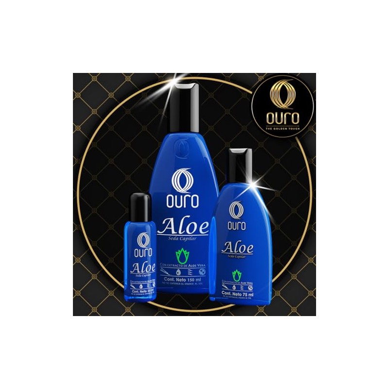 Ouro Seda Capilar de Aloe Libre de Aceites Minerales 75