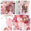 Balloons Light Pink Balloons Happy Birthday Balloons Matte Balloons Back