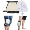 Catheter Leg Bag Holder with Elastic Strap Breathable Mesh Large