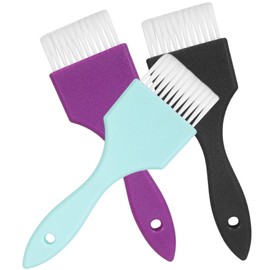 PACKOVE 3PCS Hair Dye Brush Soft Bristle Hair Tint Applicator for Home Salon Use and Highlighting Applications Random Color