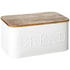 Mud Pie Circa Bread Box white, "5 1/4" x 12"