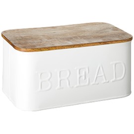 Mud Pie Circa Bread Box white, "5 1/4" x 12"