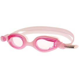 Aqua Speed® Ariadna Kinder Schwimmbrille (Getönt Anti-Beschlag Anti-Scratch UV-Filter Silikon Etui + UP®-Sticker), Farbe:Rosa/Rosa getönt