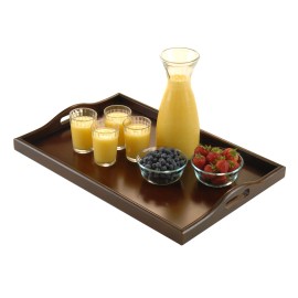 Devon Butler Serving Tray Table Practical Design Lacquered Finish Residential Use Food SafeSKU: 94422