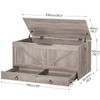 HOOBRO Storage Chest, 39.3" Toy Chest with Drawer, Wooden Storage