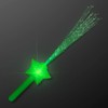 Set of 4 Assorted Star Fiber Optic Light Up Wands