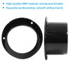 Unlorspy 2Pcs Black Duct Connector,75mm/3 inch ABS Straight Pipe Flange