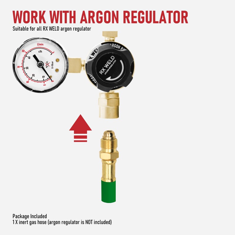 RX WELD Inert Gas Welding Hose 50FT - Argon Flow