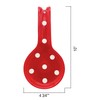 ACK Viva Collection, Red Polka Dot Hand Painted Ceramic Spoon