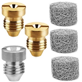 3 Pack 1.1 mm Foam Cannon Orifice Nozzle Tips and 3 Pieces Foam Maker, 3000 PSI Universal Thread Nozzle and Mesh Filter Thicker Foam for Snow Foam Lance Pressure Washer by IOUALEY, 2 Colors