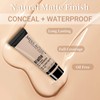 Liquid Foundation Cream, Full Coverage Matte Concealer Base Primer for