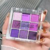 Purple Eyeshadow - 9 Colours Matte Shimmer Eyeshadow Palette with
