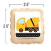Construction Theme Cookies Individually Wrapped 24 Pack | Bulldozer Excavator
