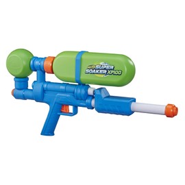 Super Soaker Nerf XP100-AP Water Blaster, 42 Fluid Ounce Capacity Tank, Recycled Plastic, Air-Pressurized, Outdoor Water Toys for 7 Year Old Boys and Girls and Up