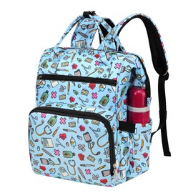 Gatycallaty Women's Large Backpack Purse - 10.6"L x 7.6"W x 16.4"H, 20L Capacity, 2 Compartments, 12 Pockets, Holds 15.6" Laptop