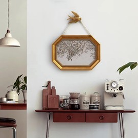 SoochART Gold Framed Canvas Wall Art Vintage Decor,Apple Tree Painting Prints, 8"x12" Picture Frame for Living Room Bathroom Kitchen Bedroom office