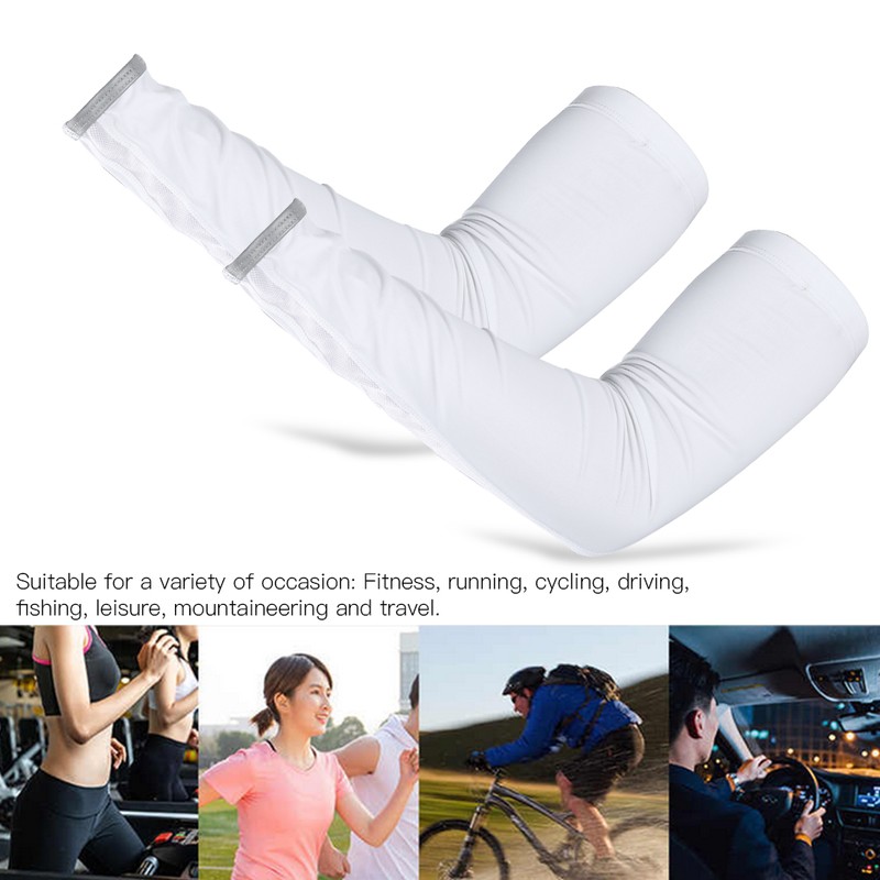 1 Pair Breathable Mesh Arm Warmer Sunscreen Arm Covers with