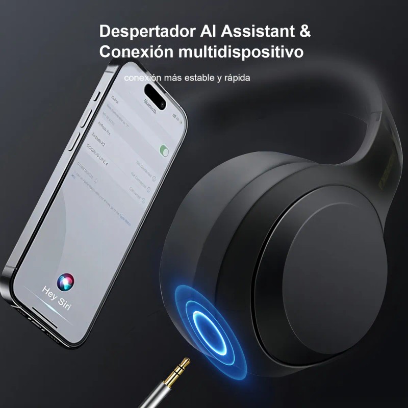 Auriculares Inalmbricos Bluetooth Moreka-bl016 Cancelacion Ruido Diadema Inalmbrico Anc Bt
