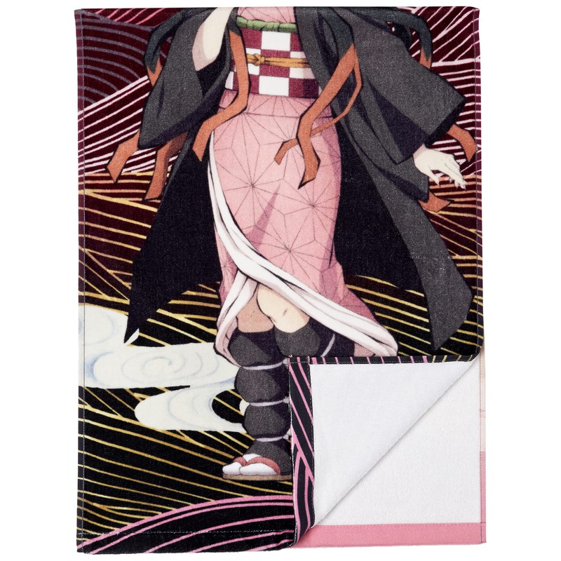 Kimetsunoyaiba Towel, Devil Blade, Pink, Medium, Pink