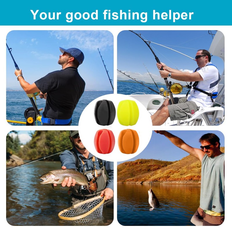 XPEX Kitnelw 4 Pieces 5 Holes Rubber Rod Holder Protection