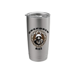 Funny Unspoken Rizz Raccoon Meme Line Stainless Steel Insulated Tumbler