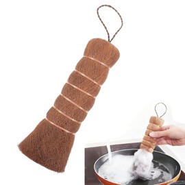 SensaBliss Brown Scrubbers, Hand Made Scrubbers, Natural Materials, Oil Removal, Palm Brush, Kitchen Cleaning, Dishes, Iron Pots, Pans, Woks and Turkish Frying Pans