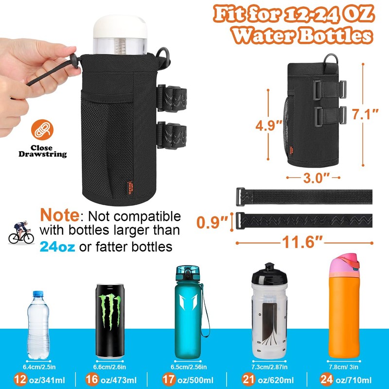 Desing Wish 24 oz Bottle Holder Bicycle Drink Holder Without