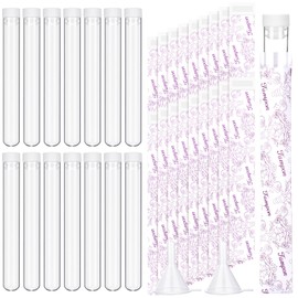 Copkim 38 Pcs Tampon Flask Set Included Tube Flasks Containers for Women Tampon Reusable Wrappers(Groovy Style)