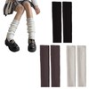Mystiqut 3Pairs Leg Warmers, Ribbed Knit Leg Warmer Sports Yoga