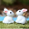 Miniature 5-Piece Bunny Set, Terranium Gardening, Mossium, Dollhouse, Figurine, Diorama