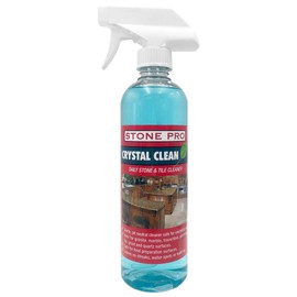 Stone Pro Crystal Clean - Granite and Marble Daily Cleaner, Cleans and Reinforces Sealant, Safe, Streak free, NO Rinse use on Windows, Mirrors & Glass (16 Fl Oz Ready to Use) (16 Fl Oz)