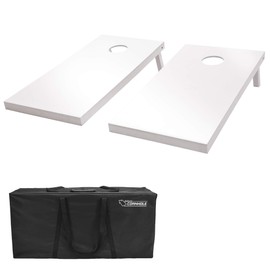 GoSports 4'x2' Regulation Size Wooden Cornhole Boards Set - Includes Carrying Case and Over 100 Optional Bean Bag Colors