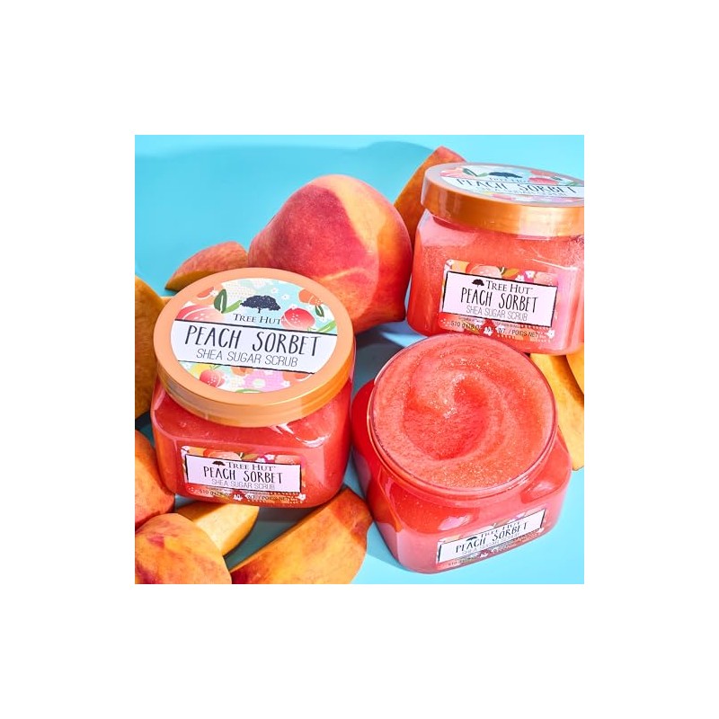 Tree Hut Peach Sorbet Shea Sugar Scrub