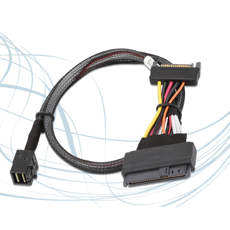 Mini SAS SFF-8643 to SFF-8639 U.2 4CH Connector Wire Cable