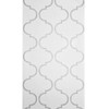 Classic Moroccan Trellis Soft Off White Gray Textured geo Ogee