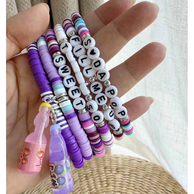 Sheliky Friendship Bracelets Clay Bead Bracelet Birthday Holidays BFF Gifts