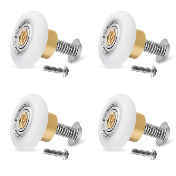 4Pcs Shower Door Rollers Runners Wheels,Roller Diameter 19/23/25mm for The
