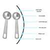 Lhbwhiz Pack of 2 Coffee Spoons, Stainless Steel Coffee Scoop,