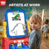 TOY Life Art Easel for Kids - Adjustable Standing Toddler