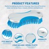 HOMESHOPA Household Scrubbing Brush, 2 Pack Multi purpose Plastic Heavy