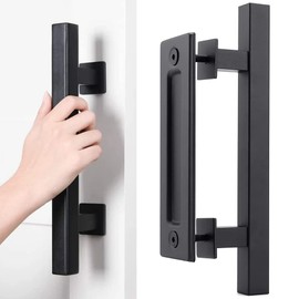 TTBDDM Sliding Door Handle, Sliding Door Pull Handle, Wooden Barn Door, Door Handle for Sliding Doors, with Mounting Accessories, for Barn Doors and Various Wooden Doors (Rounds)