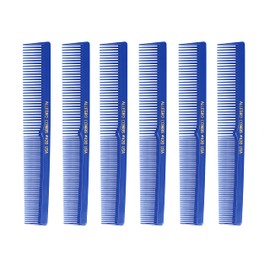 Allegro Combs 420 Hair Stylist and Barbers Set Peines de corte de pelo USA 6 Pc. (azul rey)