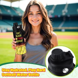 Softball Gifts for Girls Softball Accessories for Girls Cool Sport Themed Gift Ideas for Women, 20oz Tumbler Stickers Bracelet Makeup Bag Hair Ties Socks Stuff Set for Teen Girl Mom Player Coach Youth