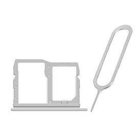 Perfectly Fit Standard Portable SIM and Memory Card Tray Holder w/SIM Card Ejection Pin Compatible with LG Risio 4 LM-K300CM Cricket